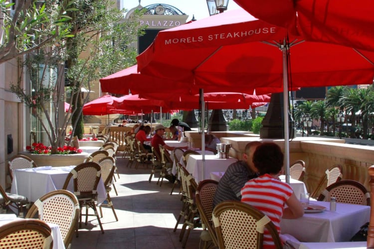 Morels Steakhouse Bistro outdoor seating